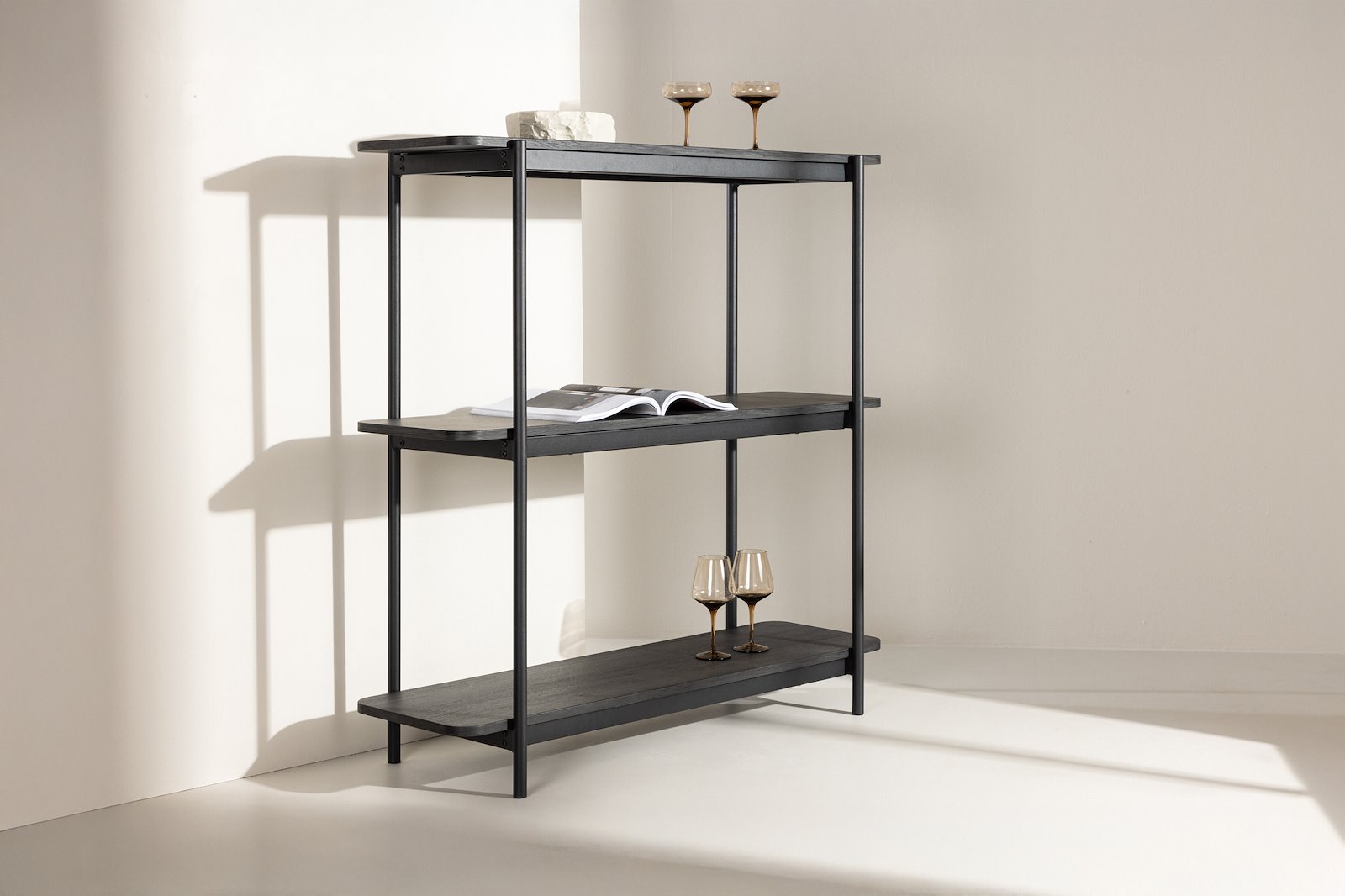 Heim hylle Hylle 120cm, sort FSC