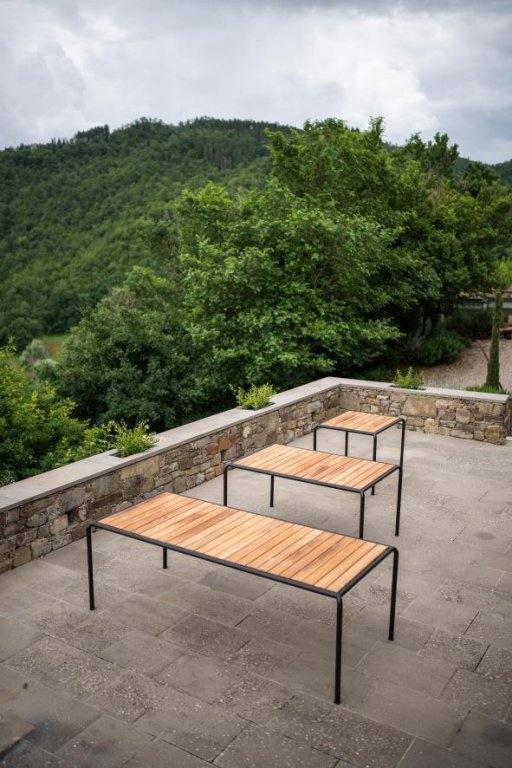 Houe Avanti tuintafel 83x98 Thermo Ash/Black