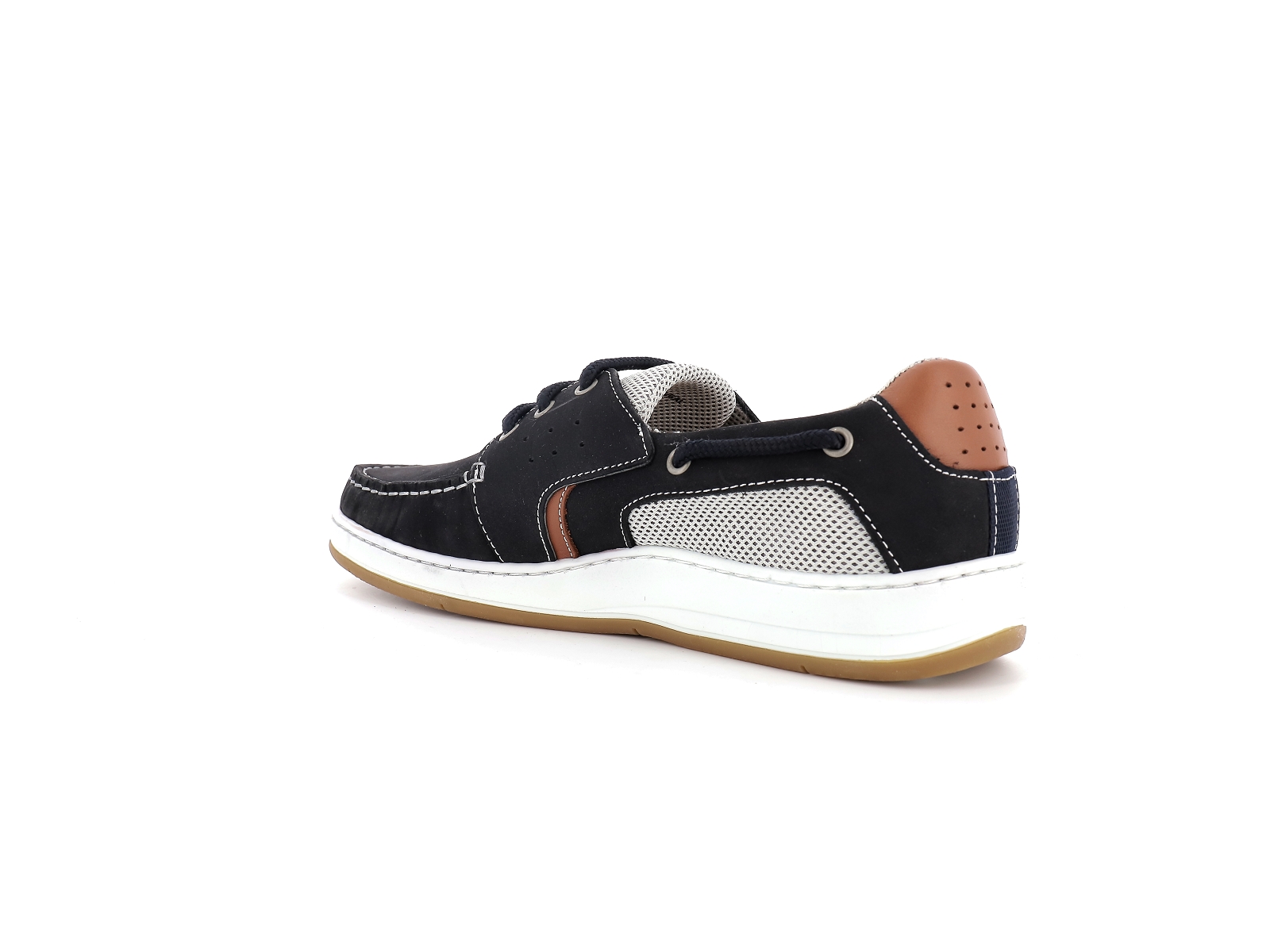 Tbs-SAFFORD Cuir gras Marine