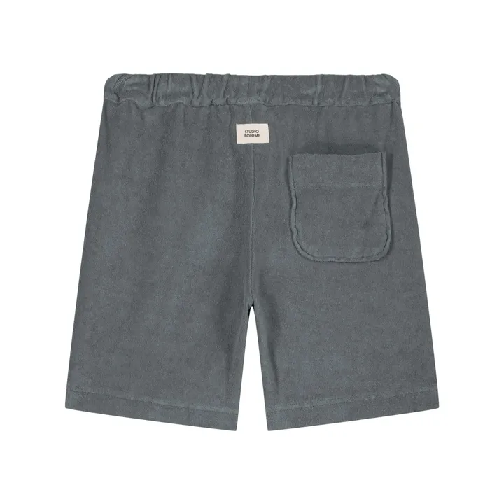 Studio Bohème Bermuda Basile Eponge | Bleu gris