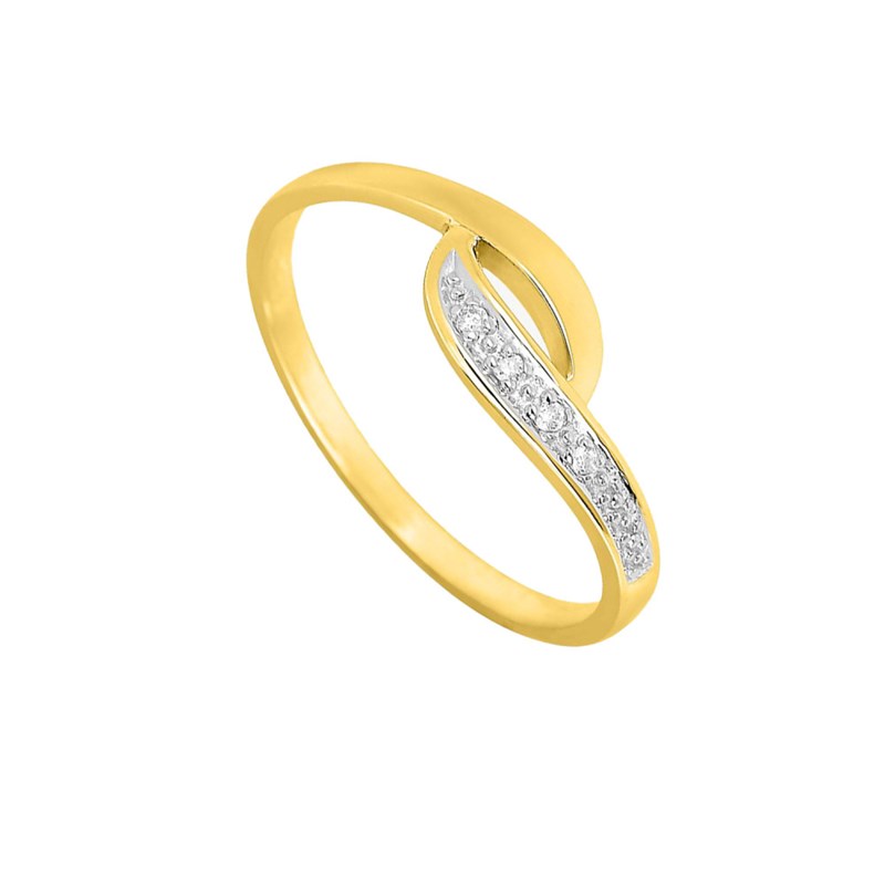 Bague Femme - Or 18 Carats - Diamant 0,01 Carats