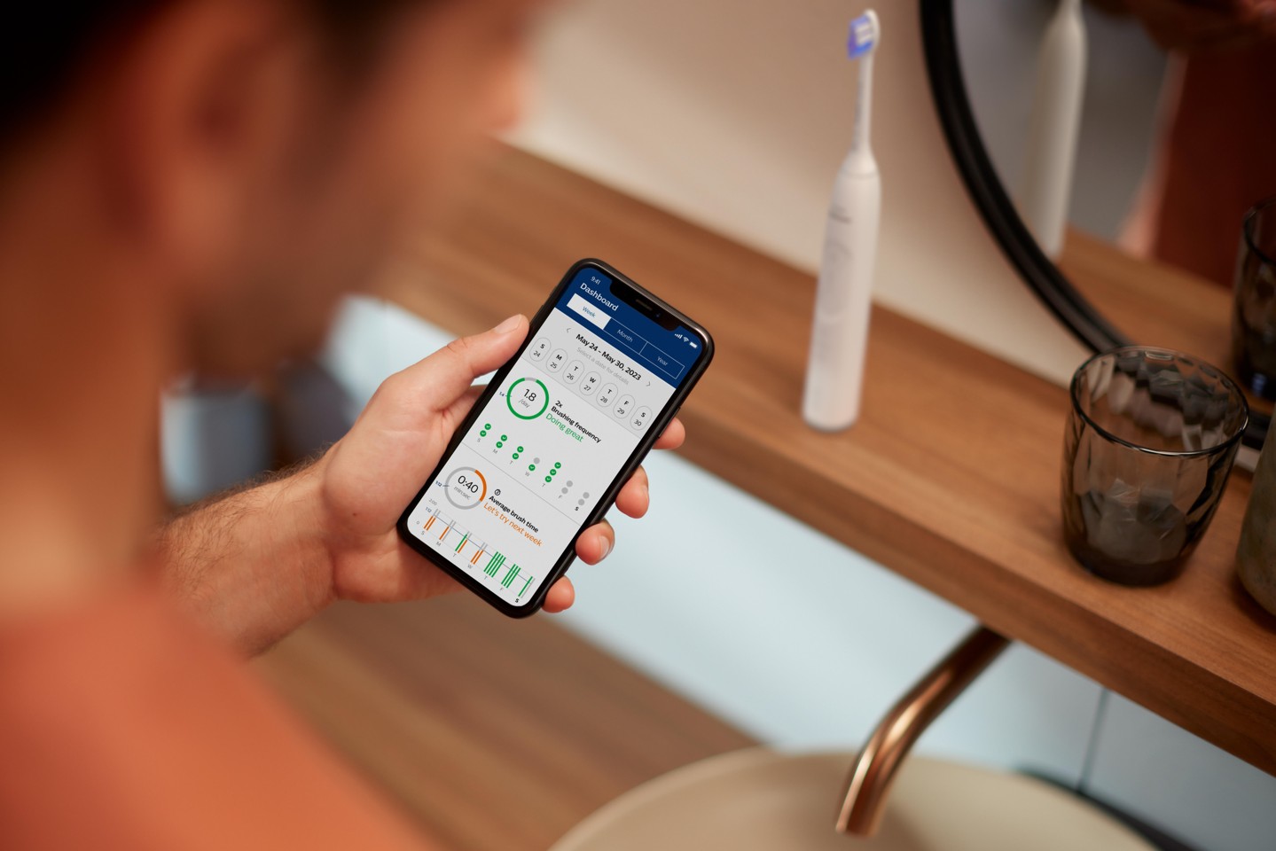 Philips - Sonicare Hvid Elektrisk Tandbørste Series 6500 HX7410/02