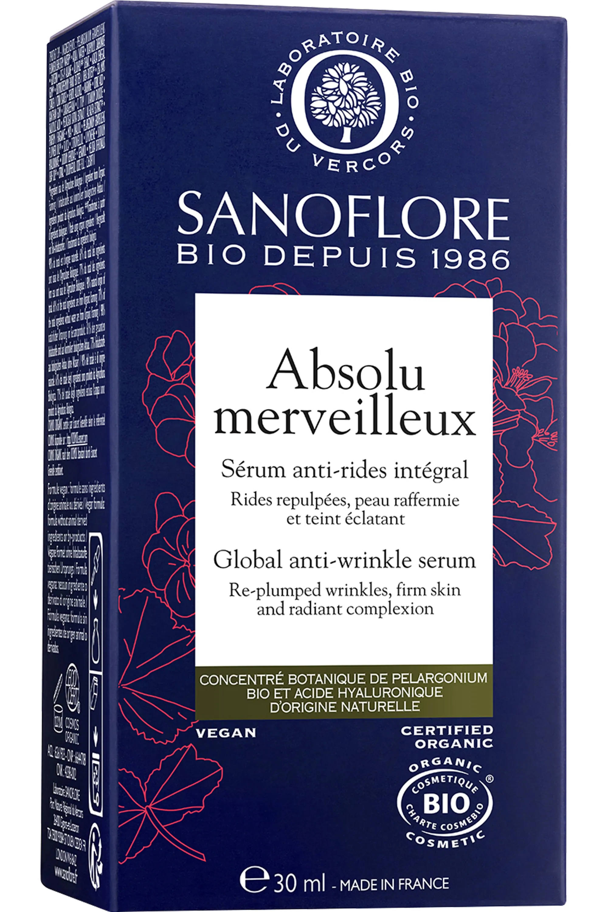 Sanoflore Sérum anti-rides Absolu Merveilleux bio-30 ml