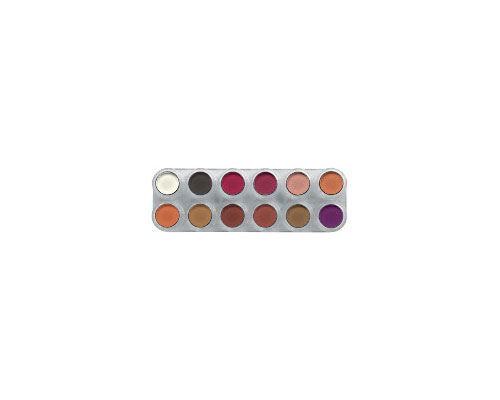 Grimas - Rouge/Lidschatten Palette 12 Farben