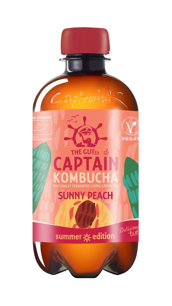 Captain Kombucha Sunny Peach 400 ml