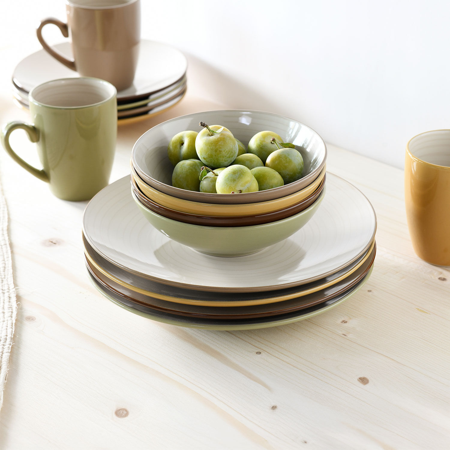Geschirr-Set Bamboo Garden, 16-teilig