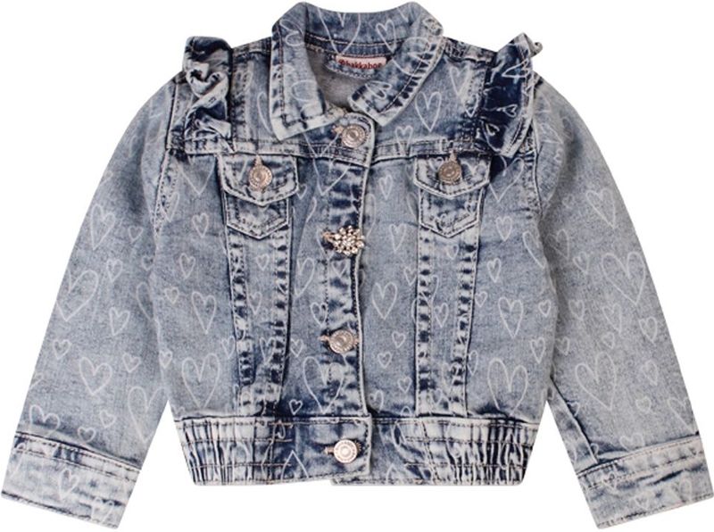 Bakkaboe meisjes spijkerjas - Medium denim