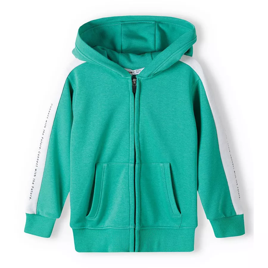 MINOTI Hoodie mit Zipper Grün