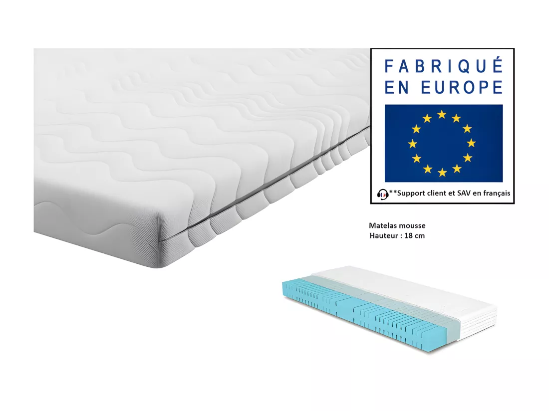 Lenart Lit escamotable MATELAS inclus Horizontal 160x200cm Chêne artisan Lit Rabattable
