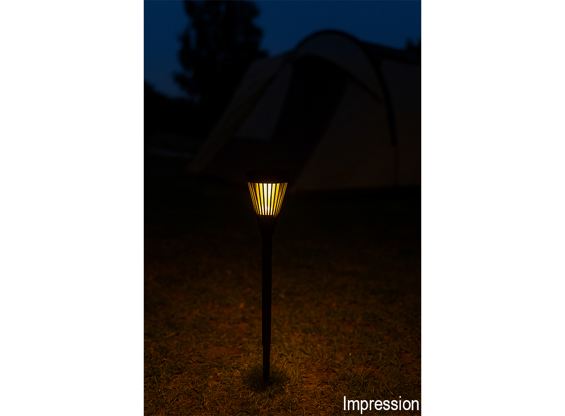 Pro Garden solar conische fakkellamp
