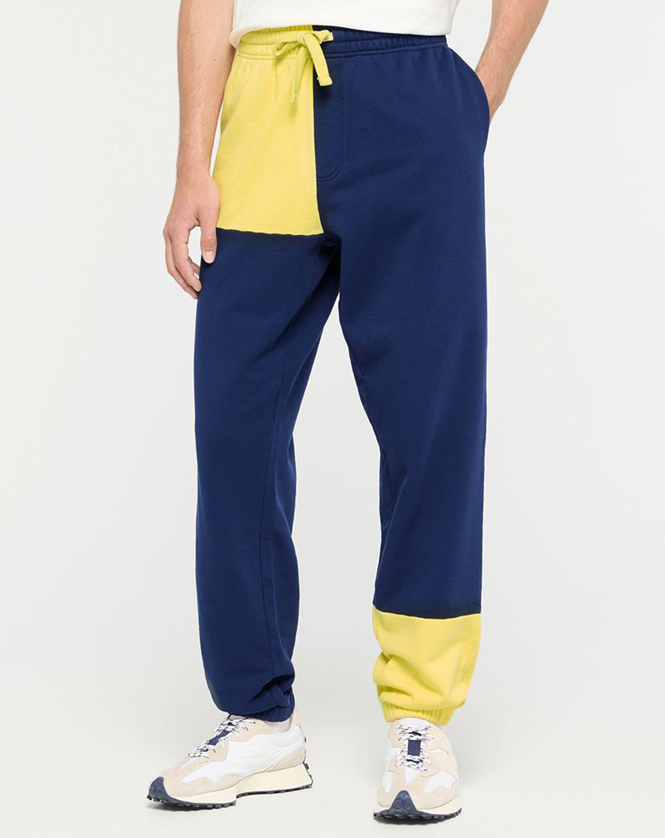 Tommy Jeans Jogging Colorblock bleu foncé/jaune