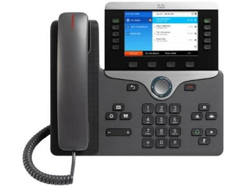 Cisco Tischtelefon 8851 Schwarz VoIP-Tischtelefon, Schwarz