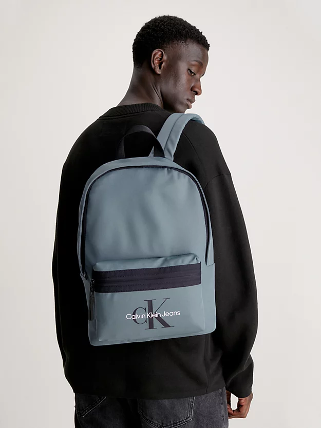 Mochila redonda com logotipo