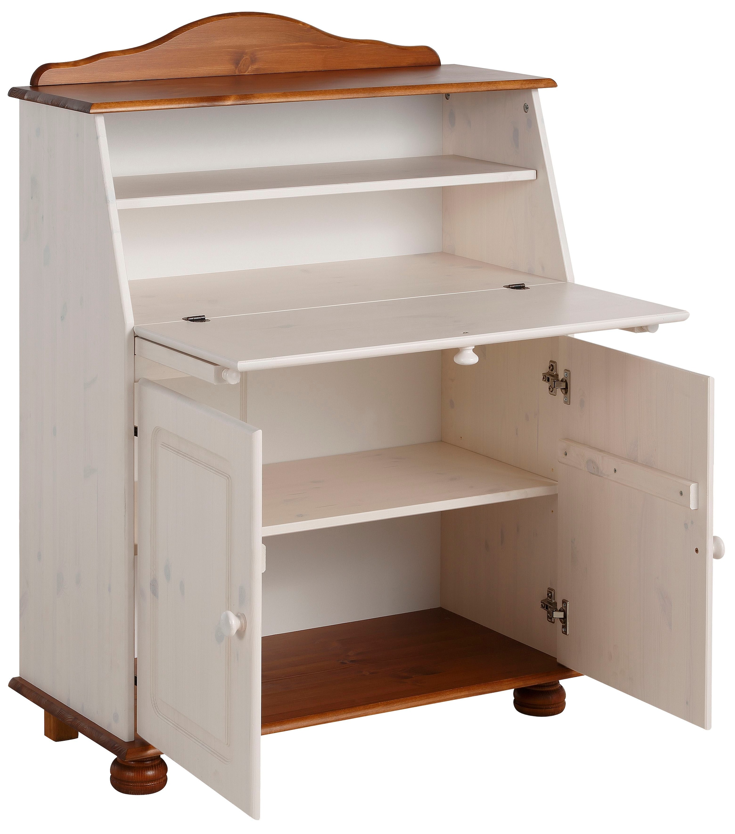 Home affaire Sekretär »Mette, Schreibtisch im Landhausstil,« aus Massivholz, Breite 82 cm