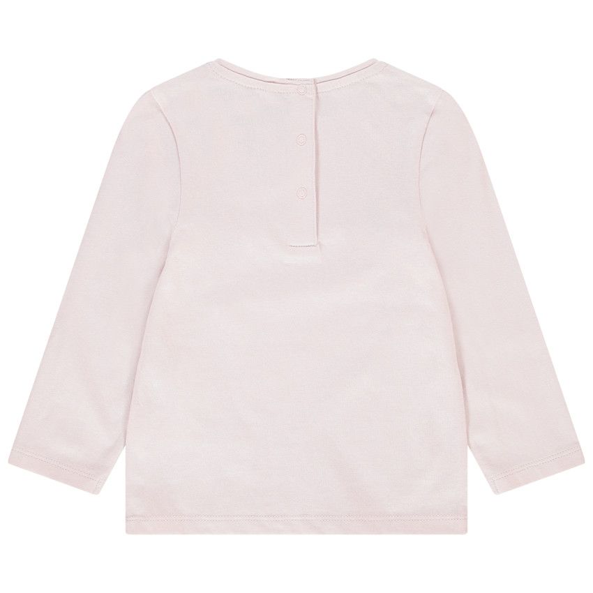 T-shirt manches longues en coton pour bébé fille - Lilas