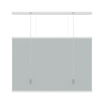 KARWEI dubbel plisségordijn lichtdoorlatend grijs (kleurnr. 6006) 100x220 cm (bxh)