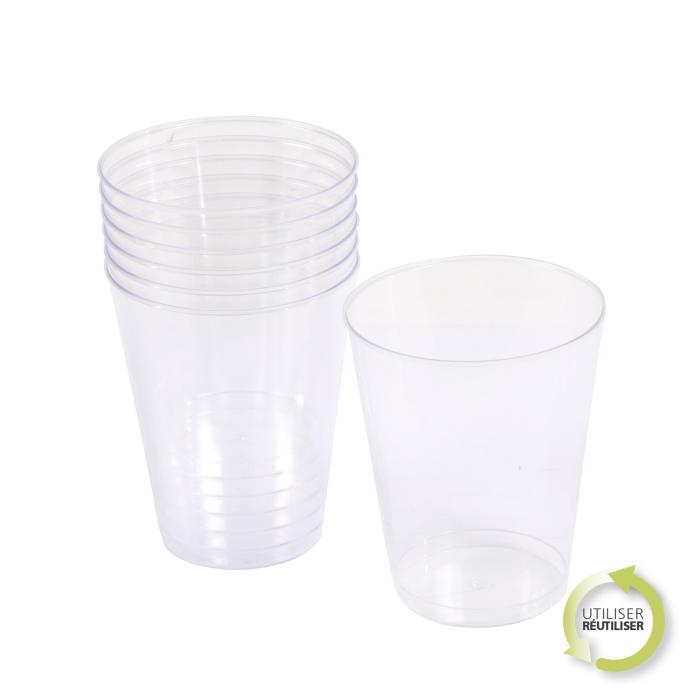 SET 6 VERRES A EAU 33CL TRANSPARENT