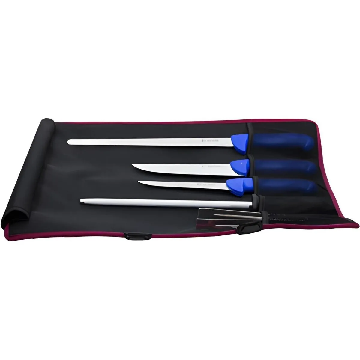 Visiodirect Trousse de couteaux professionnelle - 5 pièces - Noir