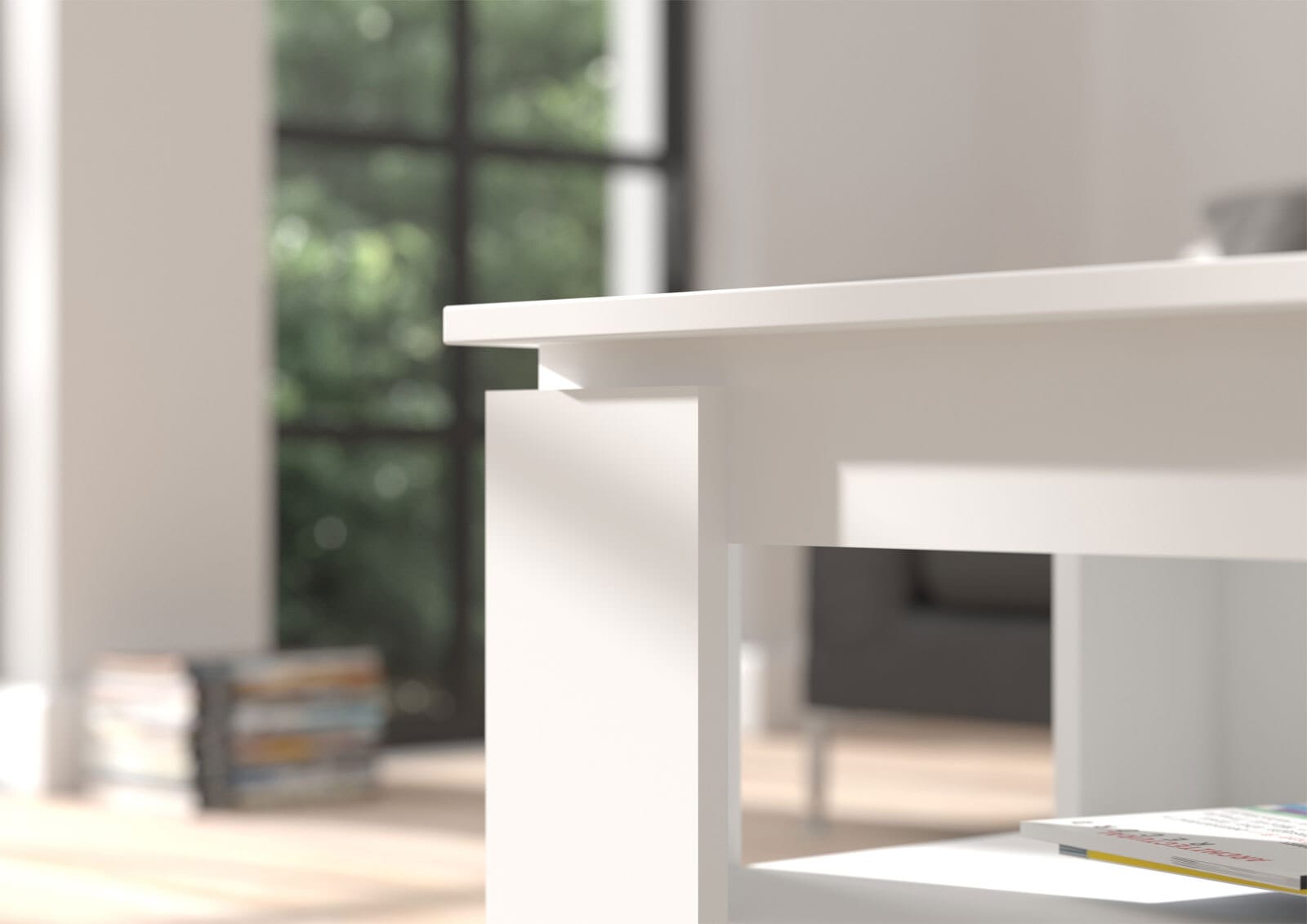 Couchtisch TITAN 100 x 60 cm weiß