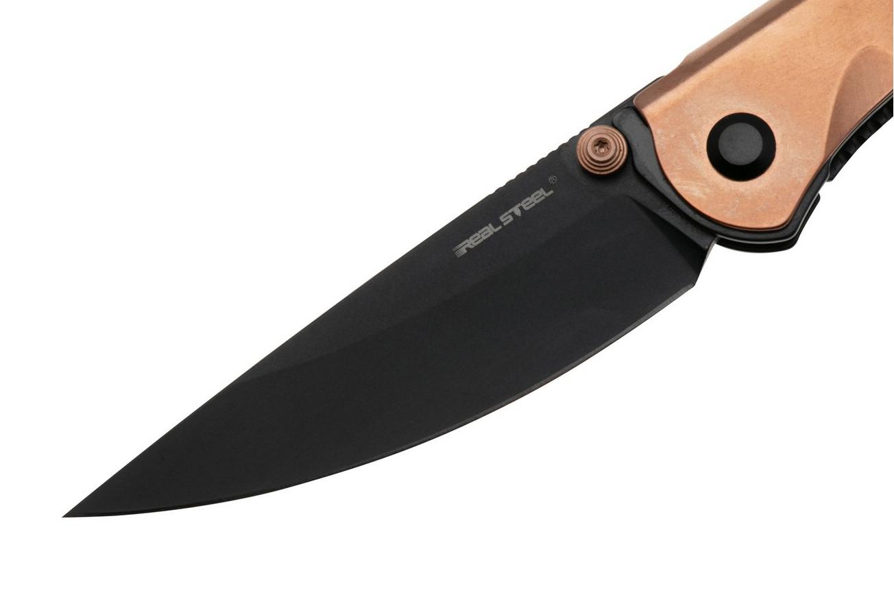 Real Steel SYLPH 7141GB, Black Nitro-V, Rose Gold Hardware zakmes, Poltergeist design