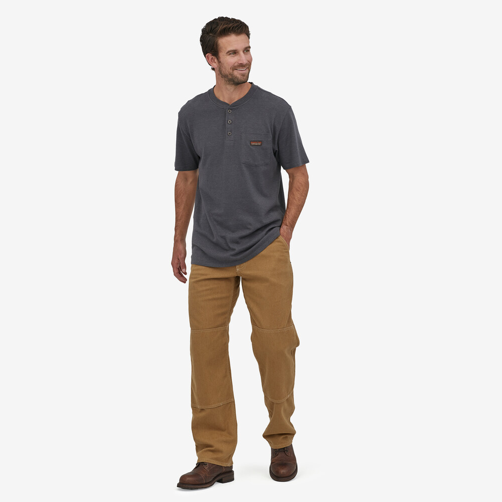 Iron Forge Herren-Hose aus Hanf-Canvas mit doppeltem Knie – Kurz