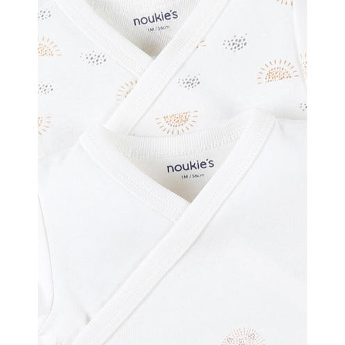 B&K set de 2 bodies croisés à manches longues 0 mois - NOUKIE 'S