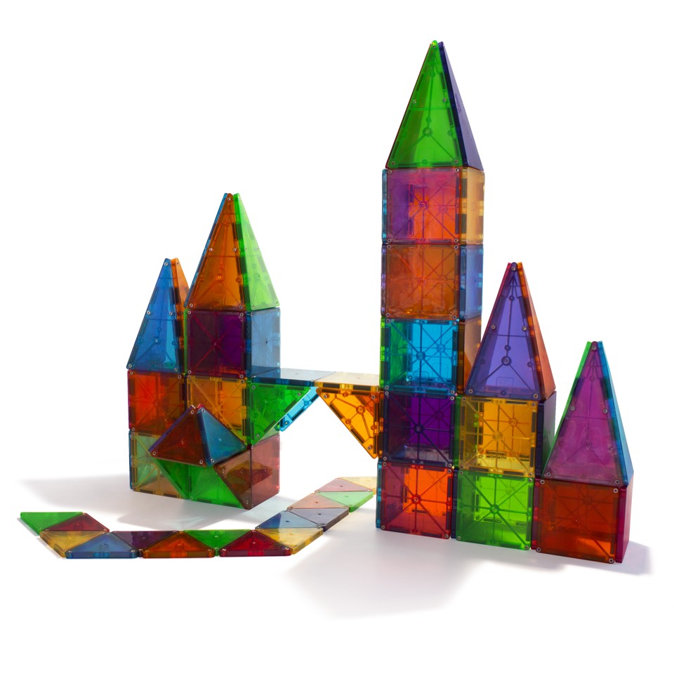 Magna-Tiles - Transparente Farver - 100 brikker