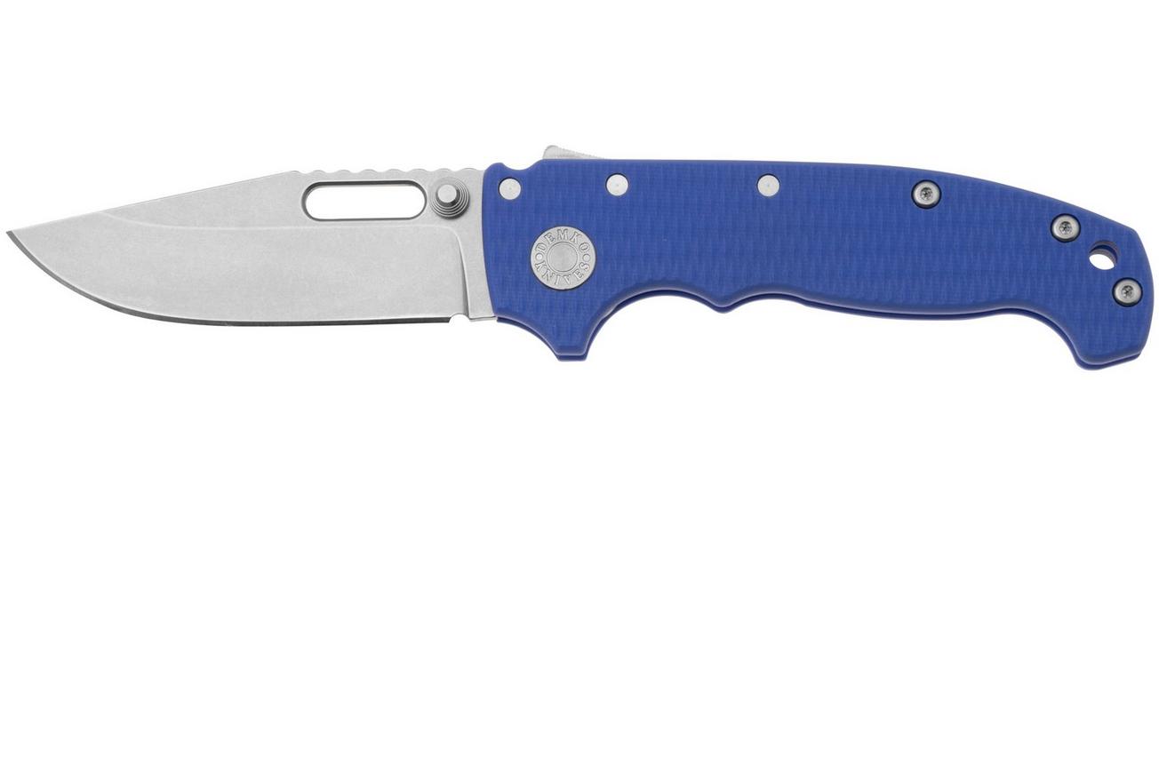 Demko Knives MG AD20S Shark-Lock, CPM 20CV Clip Point MGAD20S-BLUE2 Blue G10, zakmes