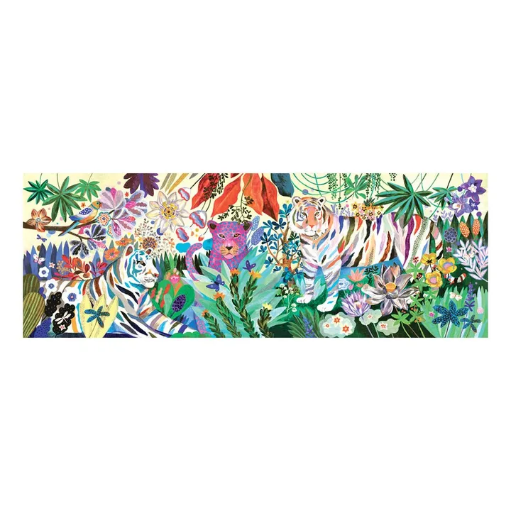Djeco Puzzle géant Rainbow Tigers - 1000 pièces