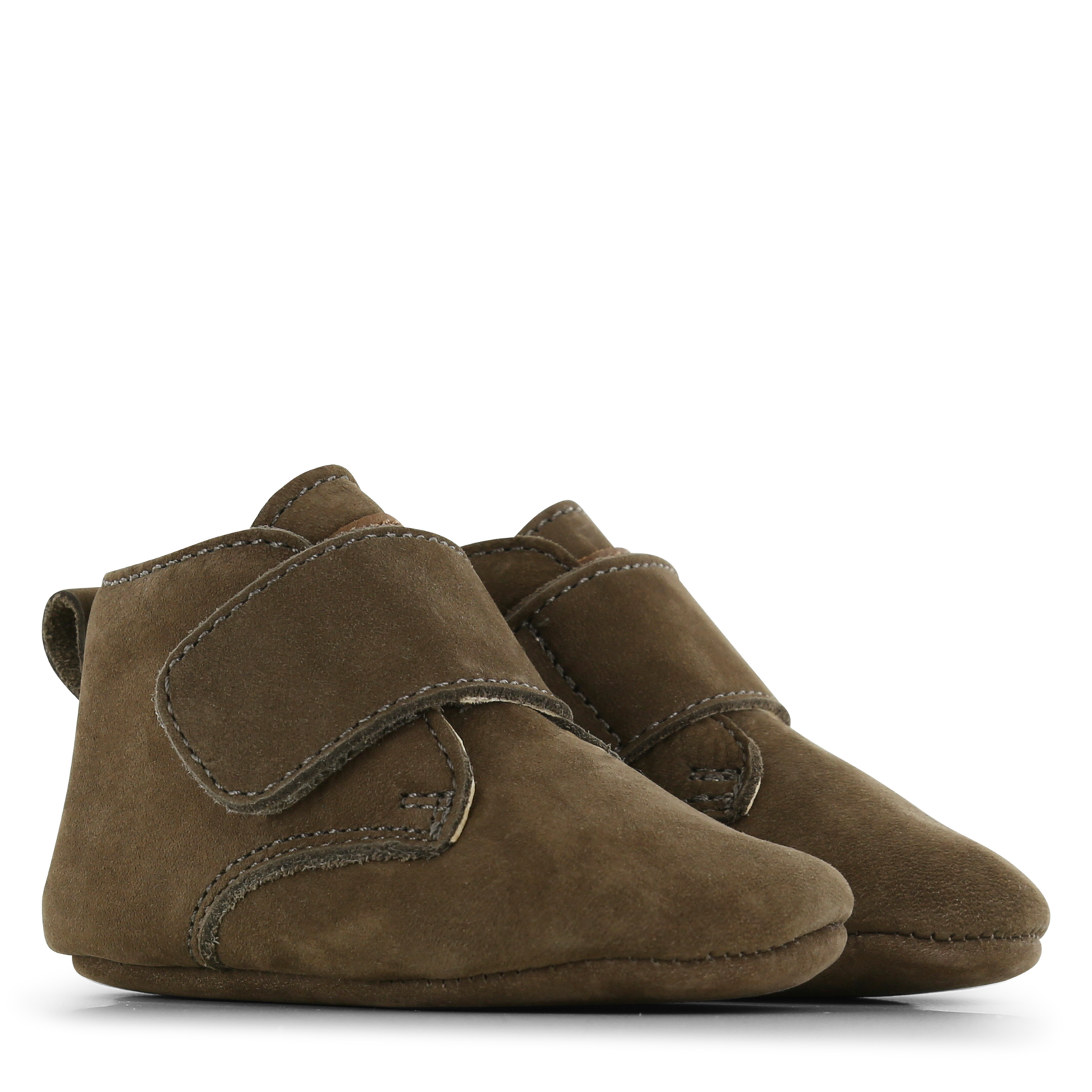 Shoesme Newborn groen slofje klittenband  | Jongens schoenen
