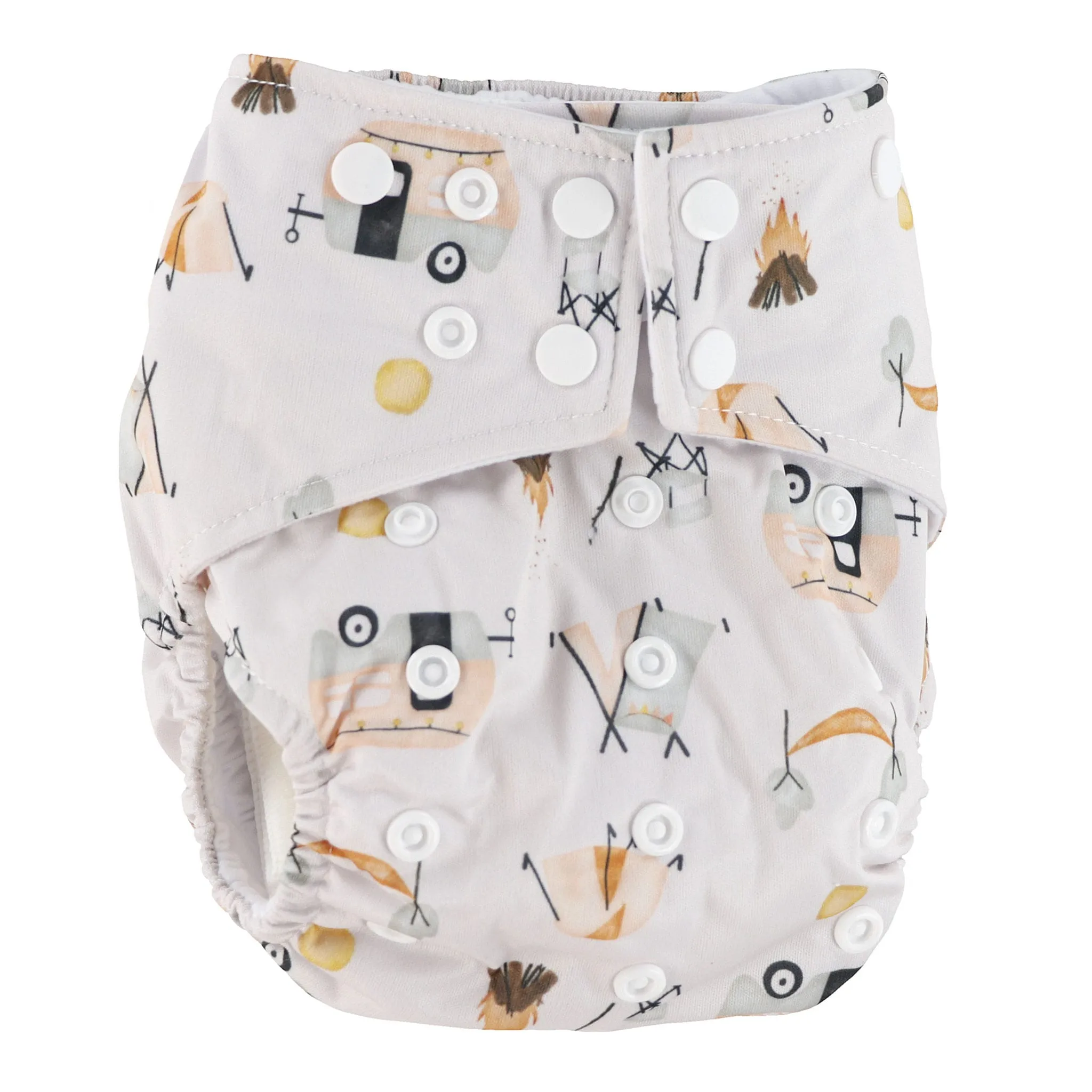 La Petite Ourse Couche Lavable 10-35lb - Petit Campeur (LPO x Karine Pothier)