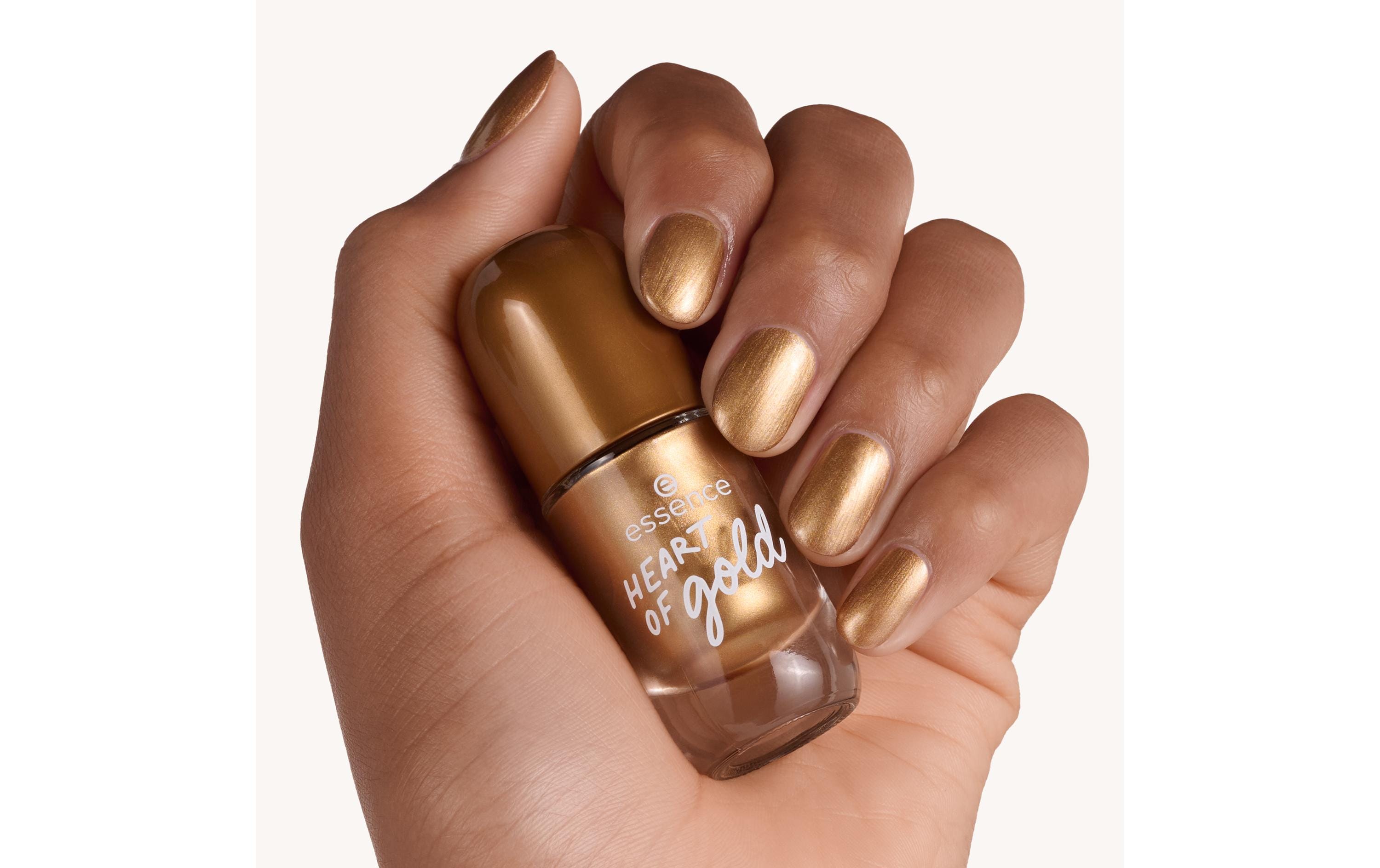 Nagellack 62 HEART OF goldSchnelltrocknender Nagellack für ein hochglänzendes Gel-Finish
