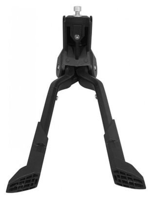BEQUILLE VELO DOUBLE CENTRALE NEWTON VTC-29  ALU NOIR (POIDS MAXI 60Kgs  PIED STABLE POUR VAE)