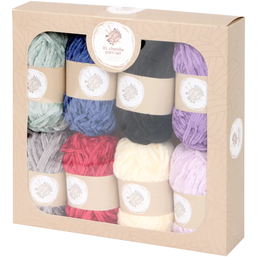 Alison & Mae XL chenille garenset 8-delig