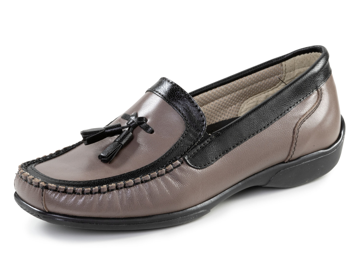 ELENA EDEN Mokassin-Slipper aus Nappaleder