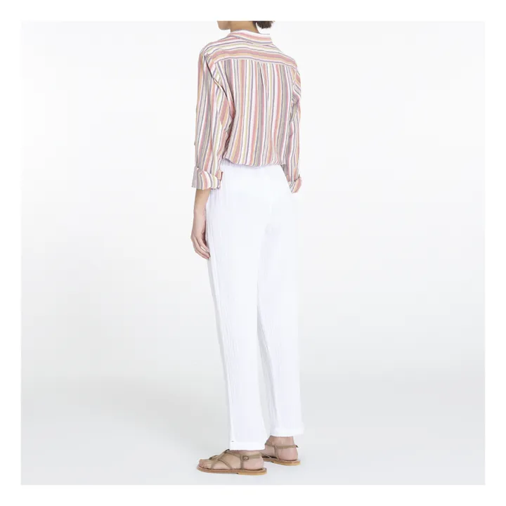 Xirena Pantalon Dylan Gaze de Coton | Blanc