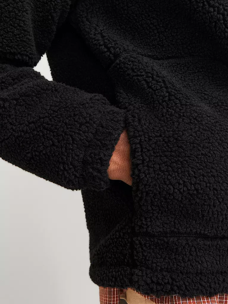 JACK & JONES Jacke in Felloptik JORVESTERBRO schwarz