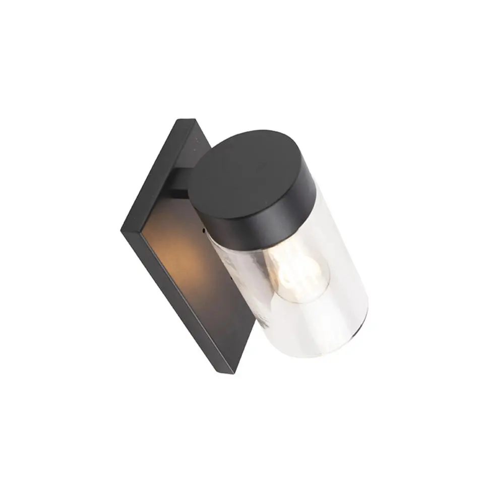 Qazqa wandlampen buiten jarra zwart e27
