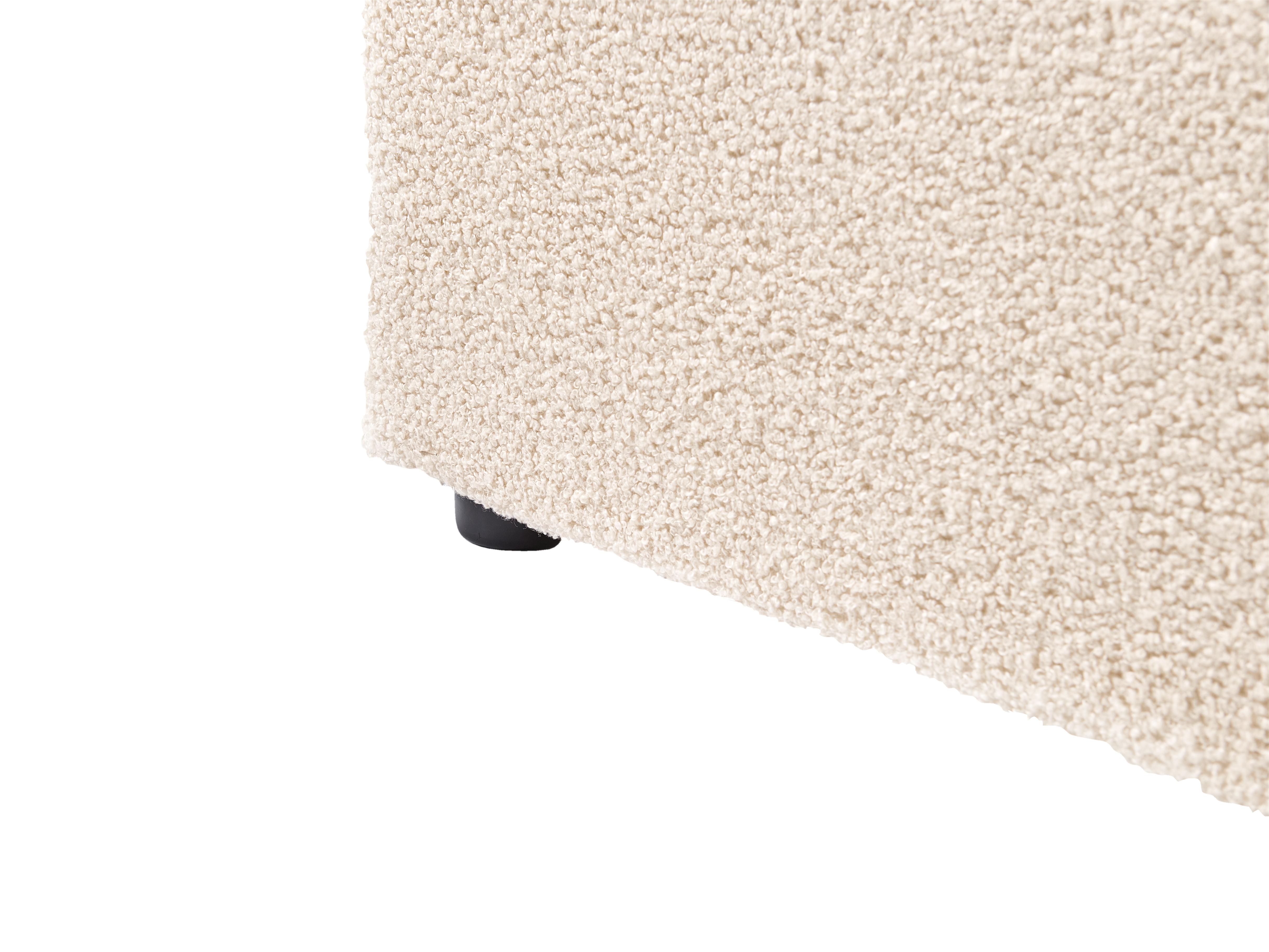 Bed met opbergruimte Bouclé LAVAUR 180 x 200 cm Beige