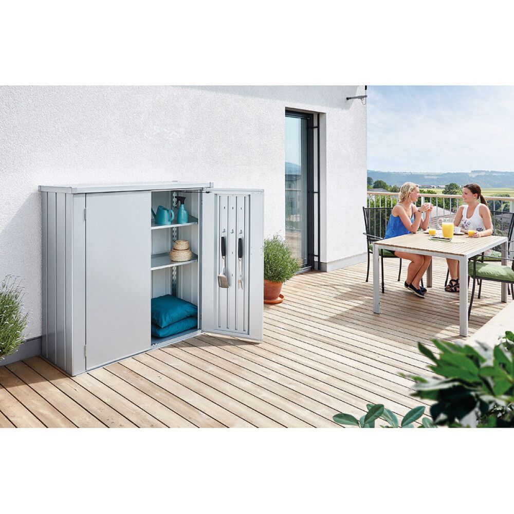 TERRASSESKAP BIOHORT ROMEO METALLIC SØLV STR M