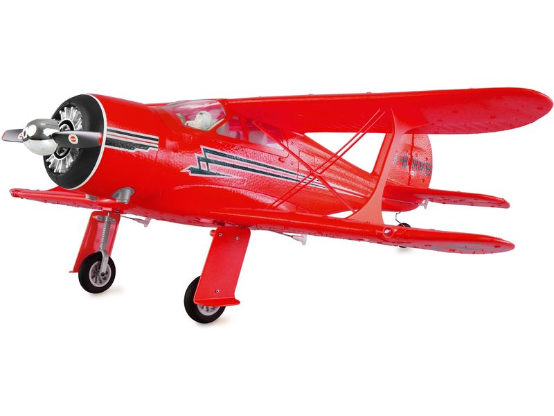 Amewi Motorflugzeug AMXflight Beech D17s Rot, 3D, 6G, RTF 3D/6G-Gyro fertig eingebaut: Somit voll einsteigertauglich samt zusätzlicher Anschlüsse am Empfänger für S-Bus und DSM-Empfänger