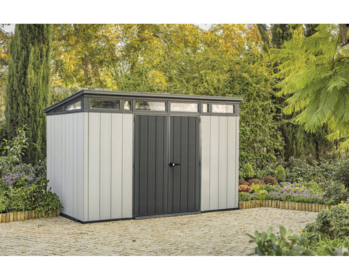 Keter Artisan 11x7 tuinhuis inclusief vloer 342 x 218 cm houtlook