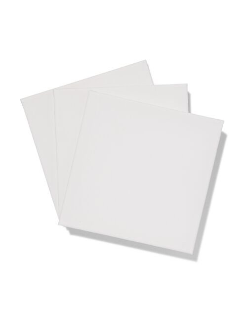 3 toiles de peinture 280 g/m2 20x20