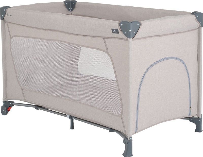 Cangaroo - One Touch - Campingbed - Lichtgrijs - Materiaal: Gaas