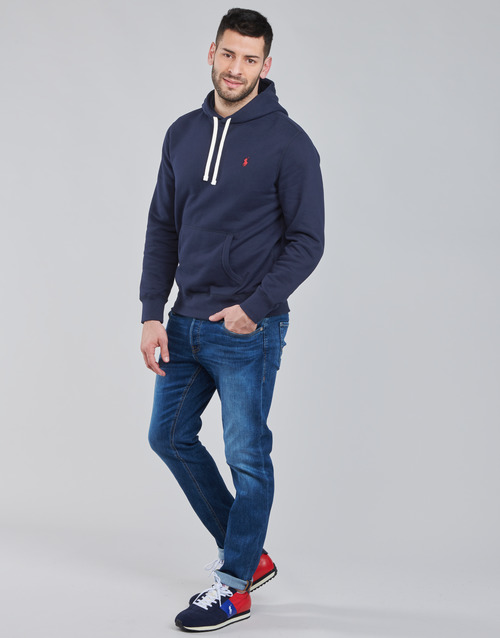 Polo Ralph Lauren - SWEAT A CAPUCHE MOLTONE EN COTON Azul