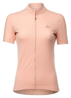Maillot Femme Manches Courtes 7Mesh Horizon Sun-Rose