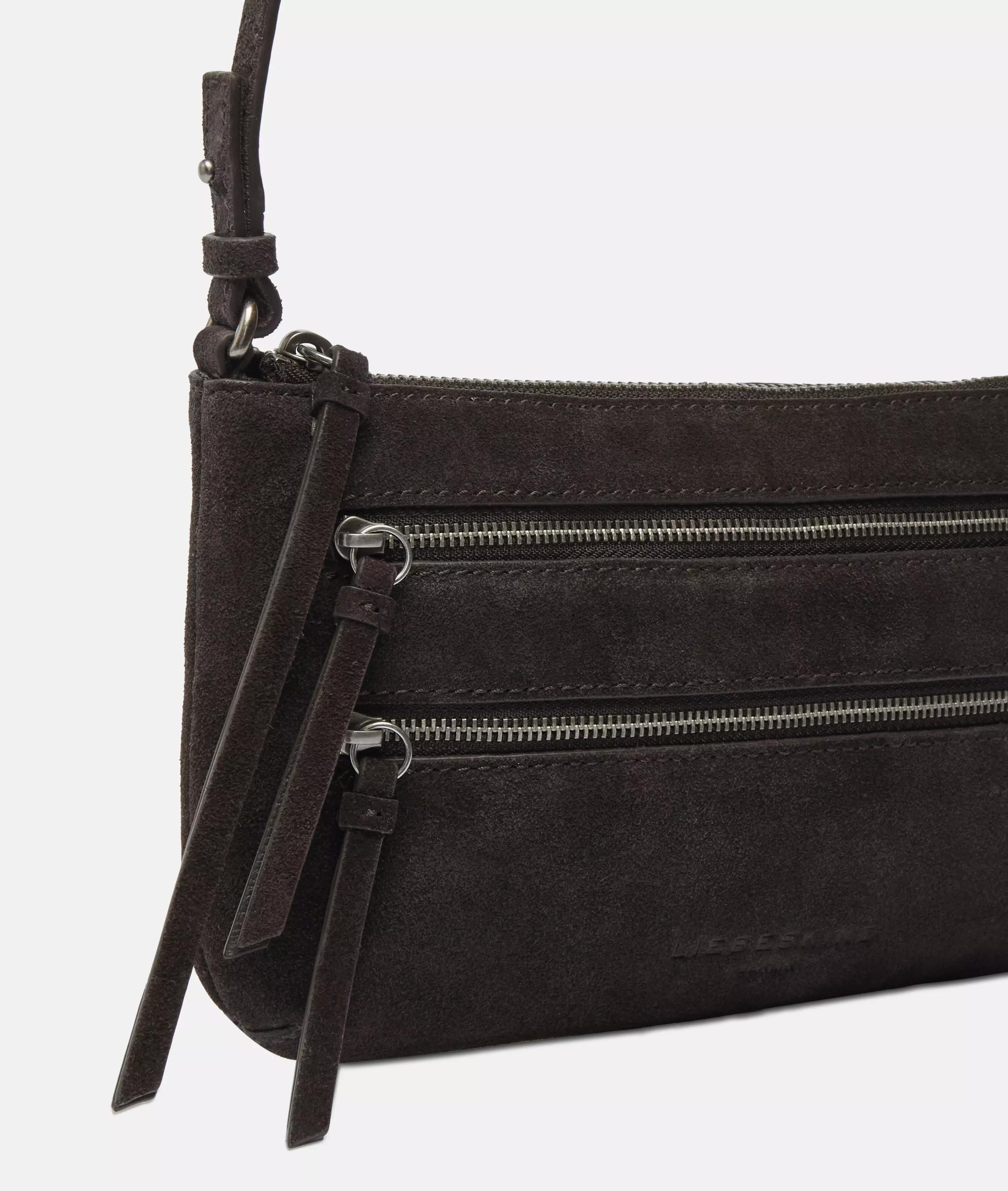 Crossbody Handy shoulder bag made from soft suede