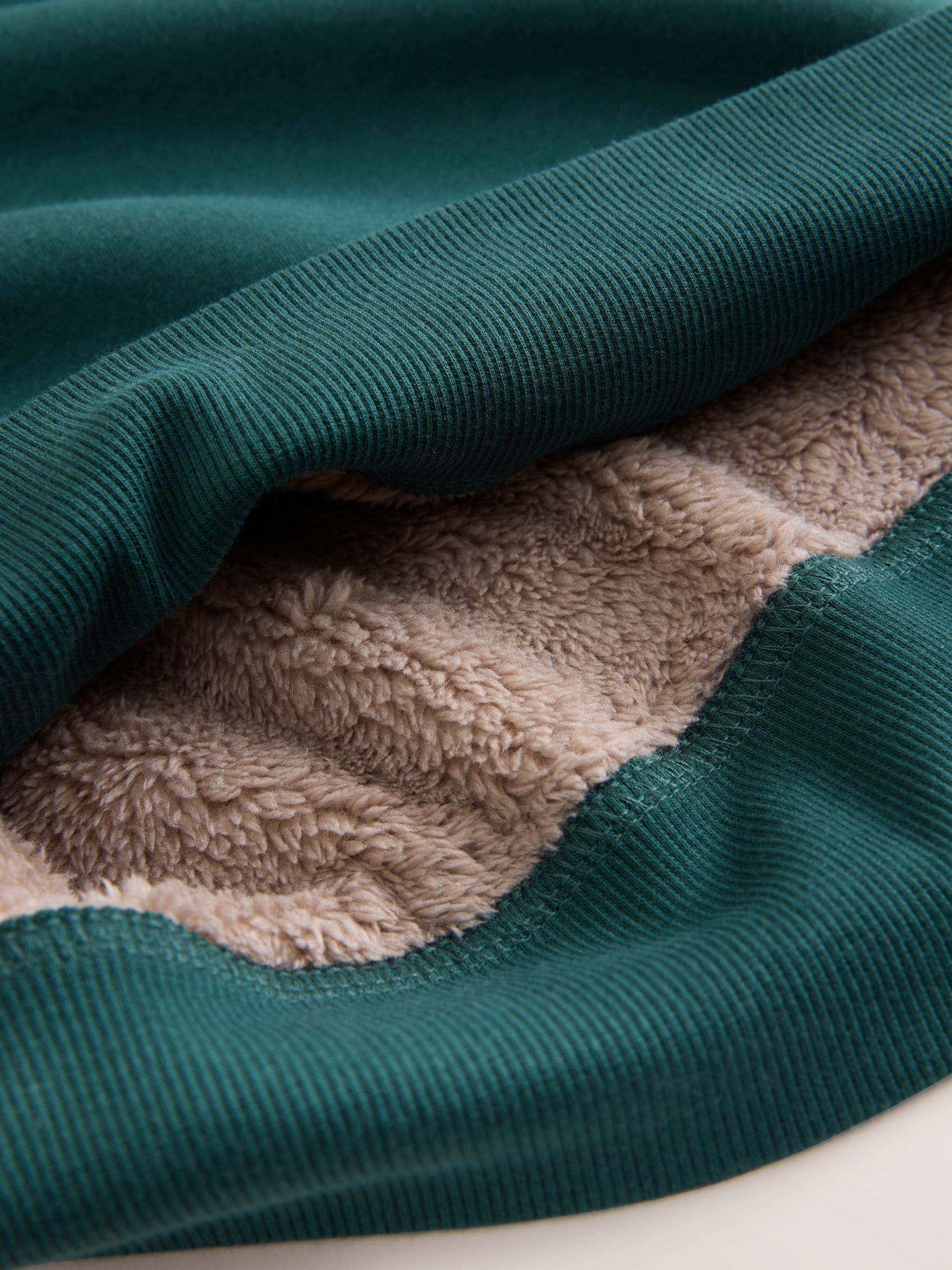 Blauwgroen - Enkele behaaglijke fleece pyjama (3 - 16 jr)