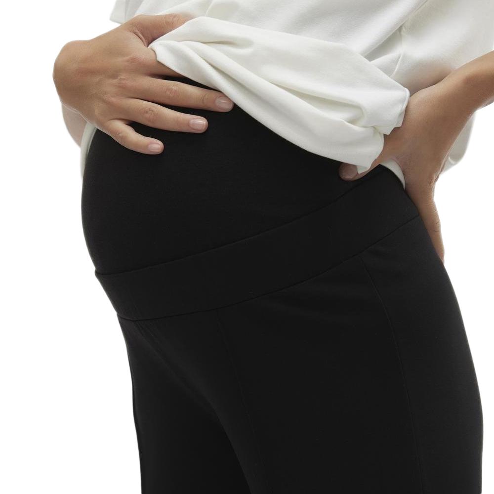 Mamalicious Pantalon de Grossesse Noir Femme Mamalicious Mif Pintuck