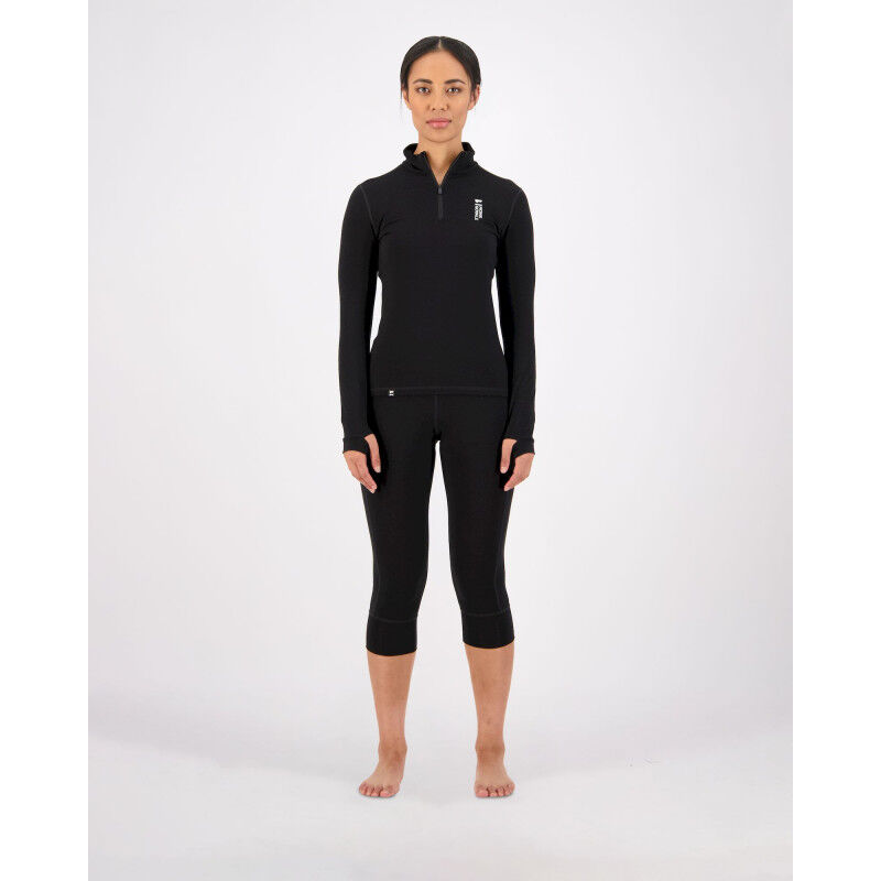 Cascade Merino Flex 1/4 Zip - Maillot thermique laine mérinos femme